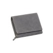 PRIDE&SOUL Mini portefeuille RFID, format paysage, cuir,gris
