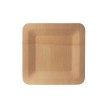PAPSTAR Assiette en bambou 'pure', carré, 230x230 mm, par 10