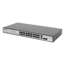 DIGITUS Commutateur 19' Fast Ethernet PoE, 24 ports