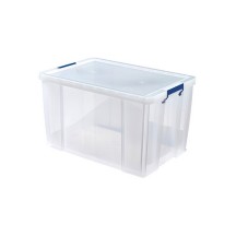 Fellowes Boîte de rangement ProStore, 85 litres, transparent