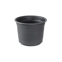 orthex Pot de fleurs EPOQUE, diamètre : 290 mm, noir