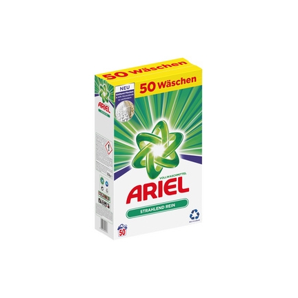 Ariel compact lessive en poudre regulier, 50 lavages, 3,25kg