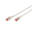DIGITUS Câble de brassage, Cat. 6, S/FTP, 10,0 m, blanc