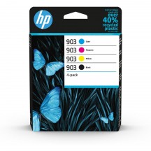 Cartouche Jet d'encre HP 903 (1 Noir + 1 Cyan + 1 Magenta + 1 Jaune) (*4) 6ZC73AE#301