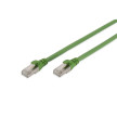 DIGITUS Câble de brassage, Cat.6A, S/FTP, 15,0 m, vert