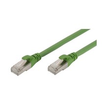 DIGITUS Câble de brassage, Cat.6A, S/FTP, 15,0 m, vert