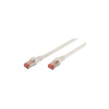 DIGITUS Câble de brassage, Cat. 6, S/FTP, LSZH, 3,0 m, blanc