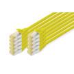 DIGITUS Câble de brassage Cat.6A, S/FTP, 2,0 m, par 10,jaune