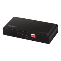 LogiLink Distributeur HDMI 4K/60 Hz Downscaler, 2 ports,noir