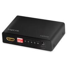 LogiLink Distributeur HDMI 4K/60 Hz Downscaler, EDID,4 ports