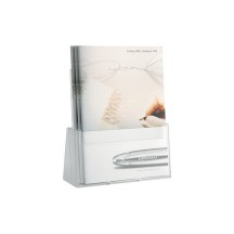helit porte-brochure de table, A4 portrait, 4 compartiments