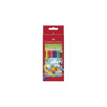 FABER-CASTELL Crayons de couleur triangulaires, étui de 24