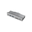 LogiLink Hub multifonctions USB-C 7-en-1, argent