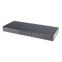 DIGITUS Commutateur USB-PS/2 Combo-KVM, 8 ports, noir