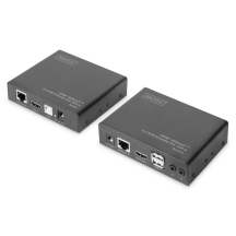 DIGITUS Kit d'extension KVM HDMI 2.0, HDBase T, 100 m