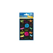 AVERY Zweckform ZDesign Sticker fluo KIDS 'Etoiles'