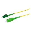 LogiLink Câble batch fibre optique, OS2, 0,5 m, jaune