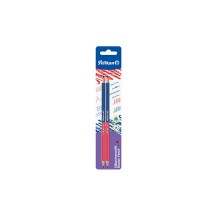 Pelikan Crayon bicolore fin, rouge/bleu, carte blister de 2