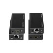 LogiLink Kit d'extension HDMI via LAN, POC/IR, 60 m, noir