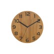 UNiLUX Horloge murale / à quartz PALMA Bamboo, bambou noir