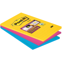 Post-it Bloc note adhésif Super Sticky Notes, 101x152 mm