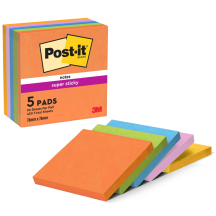 Post-it Bloc-note adhésif Super Sticky Notes, 76 x 76 mm