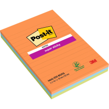 Post-it Bloc-note adhésif Super Sticky Notes, 101 x 152 mm