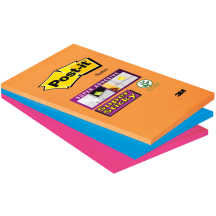 Post-it Bloc-note adhésif Super Sticky Notes, 101 x 152 mm