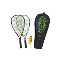 SCHILDKRÖT Set de speed badminton, noir / vert