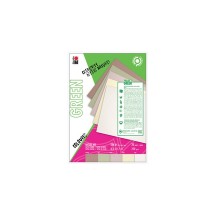 Marabu Green Bloc de papier Nature Mix, A4, en tons naturels