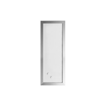 Bi-Office Tableau blanc design, 600 x 200 mm, argent
