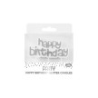 Clairefontaine Bougie d'annniversaire Happy Birthday, argent