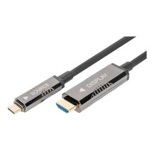DIGITUS Câble d'adaptateur USB type-C vers HDMI AOC, 15 m