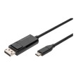 DIGITUS Câble adaptateur bidirectionnel USB Typ C vers DP