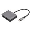 DIGITUS Adaptateur graphique USB-C 4K 2en1 DisplayPort+HDMI