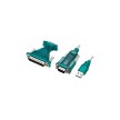 LogiLink Adaptateur USB 2.0 - RS232 9/25 broches + rallonge