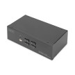 DIGITUS Commutateur KVM, 4 ports, double affichage, 4K