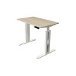 kerkmann Table de bureau assis-debout Move 3 fresh, blanc