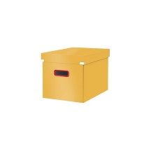LEITZ Boîte de rangement Click & Store Cosy, cube, jaune