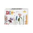 Hama Perles à repasser midi Art 'Bouquet de fleurs', coffret