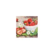PAPSTAR Serviette à motif 'Strawberry Taste', 330 x 330 mm