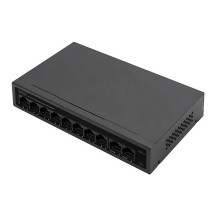 DIGITUS Commutateur 8+2 ports FE PoE, 10/100 Mbps