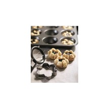 GastroMax Moule à muffins, en acier au carbone, 12 muffins