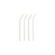 PAPSTAR Paille en papier 'Stripes', couleurs assorties