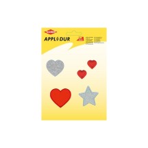 KLEIBER Assortiment d'applications 'Lovely Heart', 5 motifs