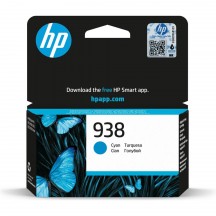 Cartouche Jet d'encre Cyan HP N938 4S6X5PE