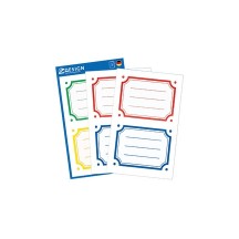 ZDesign SCHOOL Etiquettes pour livres 'bordures', couleur