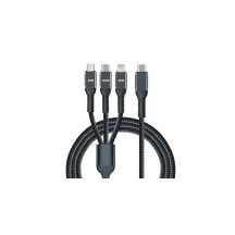 IWH Câble de charge 3 en 1, USB-A-Lightning/Micro USB/USB-C