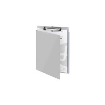 WESTCOTT Chemise porte-bloc à pince en aluminium, A4, argent