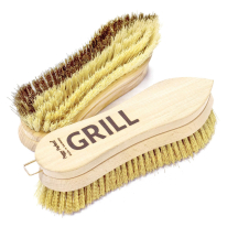 Peggy Perfect Brosse métallique 'GRILL', bois naturel